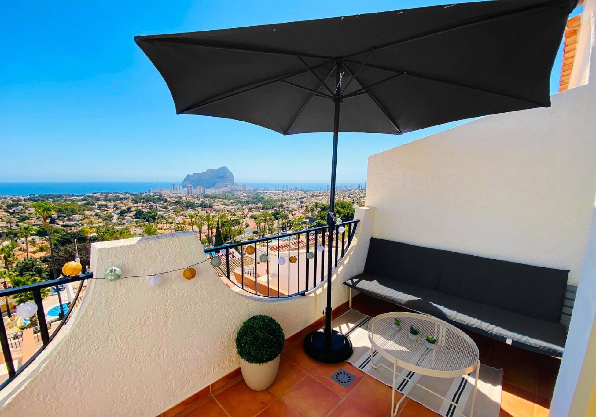 Canario Apartment - Imperial Park - Sea View, 6 Pools, Terrace Калпе Екстериор снимка